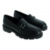 Code L Step Loafers - Black Leather