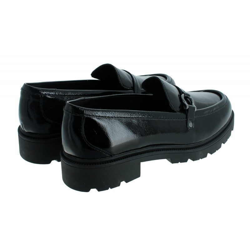 Code L Step Loafers - Black Patent