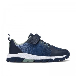 Clarks Steggy2Flux Kids Trainers - Navy/Blue Clarks Steggy2Flux Kids Trainers - Navy/Blue