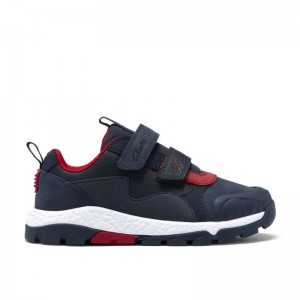 Clarks Steggy2Track Kids Shoes - Navy/Red Clarks Steggy2Track Kids Shoes - Navy/Red