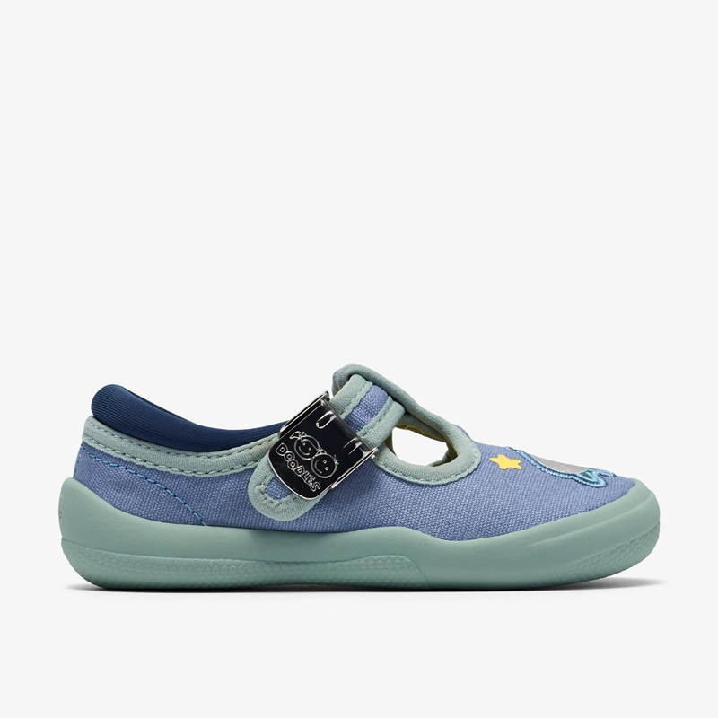 Briley Way Toddler Canvas Shoe - Blue Combi