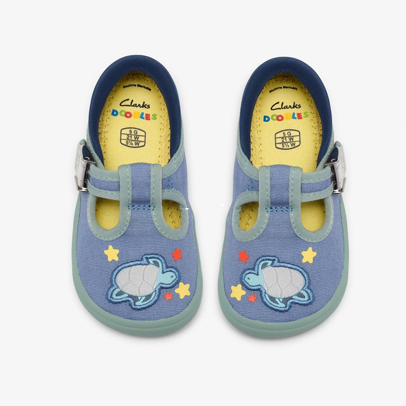 Briley Way Toddler Canvas Shoe - Blue Combi