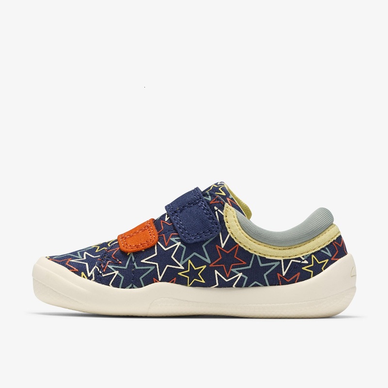 Briley Fly Toddler Canvas Shoes  -  Navy Combi
