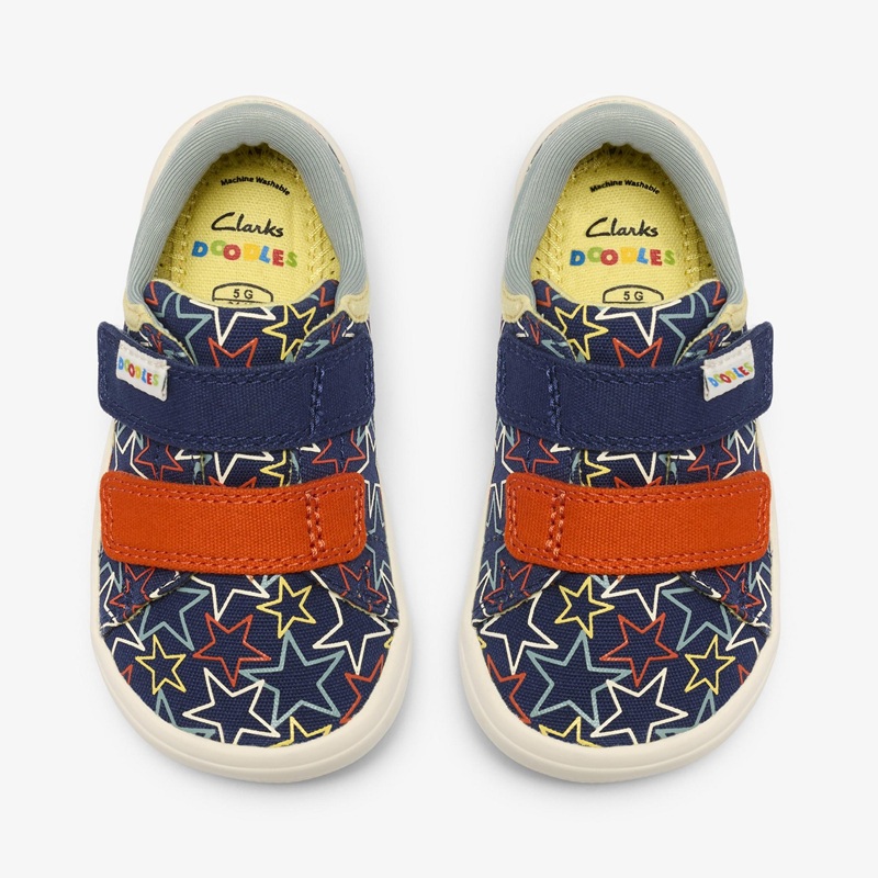 Briley Fly Toddler Canvas Shoes  -  Navy Combi