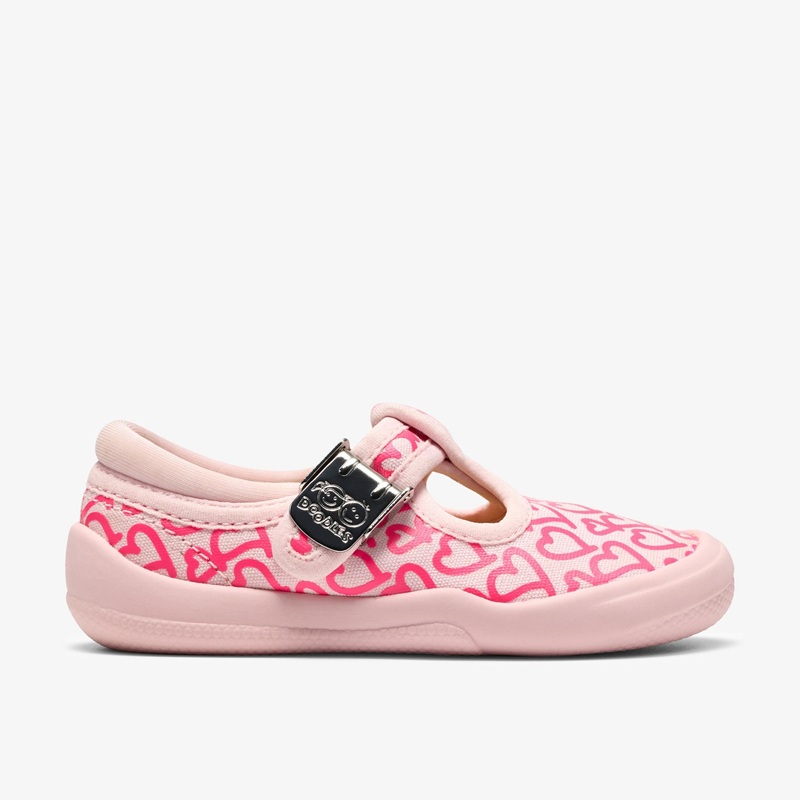Briley Way Toddler Canvas Shoes - Pink Combi