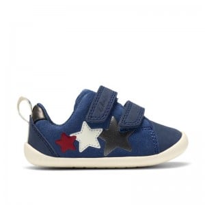 Clarks Roamer City Toddler Shoes - Blue Leather Clarks Roamer City Toddler Shoes - Blue Leather