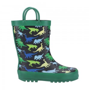 Cotswold Sprinkle Dinosaur Wellingtons - Green Cotswold Sprinkle Dinosaur Wellingtons - Green