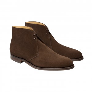 Crockett & Jones Upton Boots - Dark Oak Suede