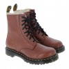 1460 Serena Lace-Up Boots - Tan Saddle Leather
