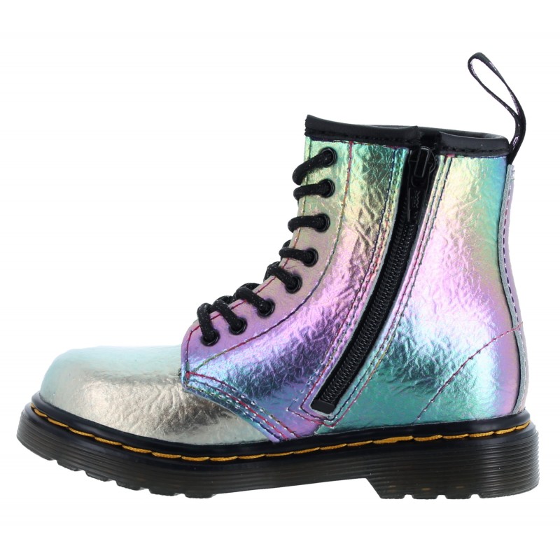 1460 Toddler Boots - Rainbow Crinkle
