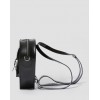 Leather Heart Shaped Bag - Black Leather