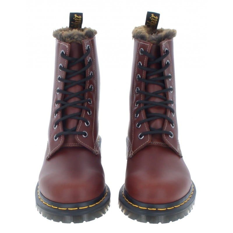 1460 Serena Lace-Up Boots - Brown Leather