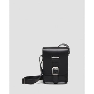 Dr. Martens Kiev Smooth Leather Vertical Crossbody Bag - Black 