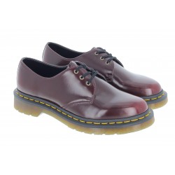 Dr. Martens 1461 Vegan Shoes - Cherry Red Oxford Rub Off Leather
