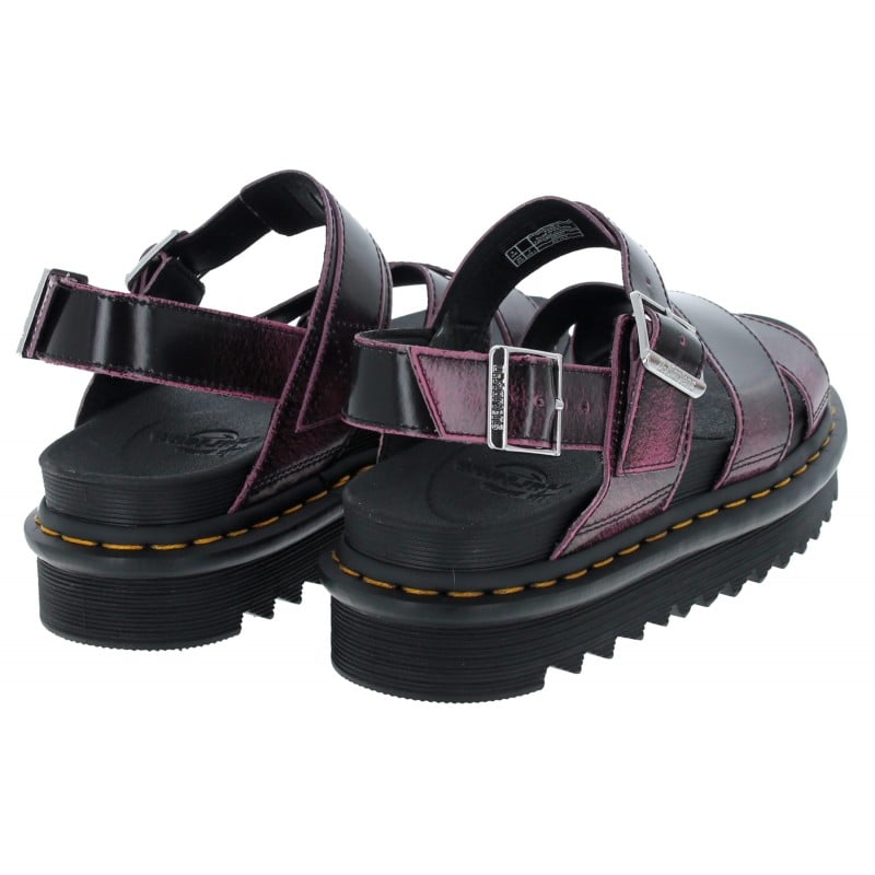 Voss II Sandals - Black/Fondant PInk Two Tone Rub Off Leather