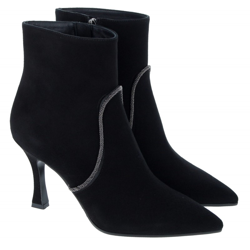 1767 Ankle Boots - Black Suede