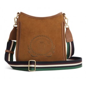 Fairfax & Favor Richmond Messenger Bag - Tan Suede