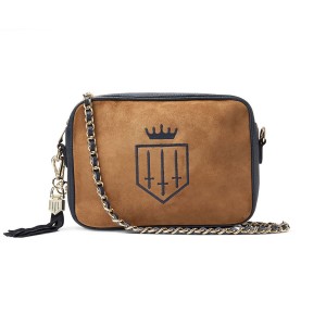 Fairfax & Favor Finsbury Cross Body Bag - Tan / Navy