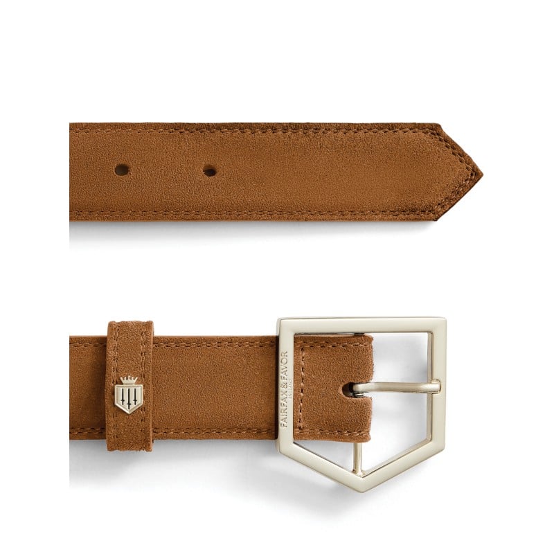 Fairfax & Favor Felbrigg Belt - Tan Suede