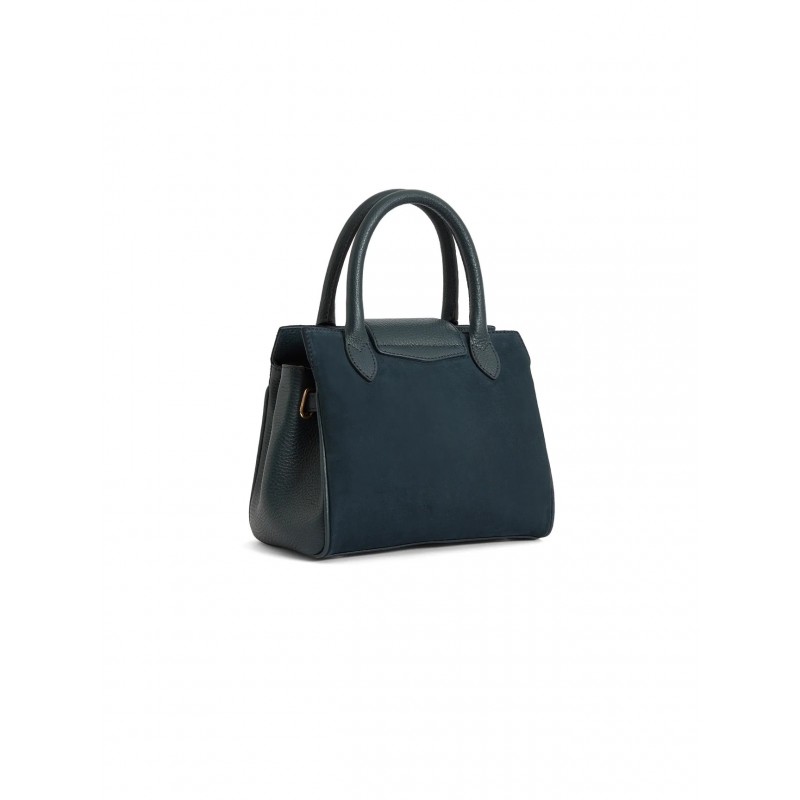 Mini Windsor Handbag - Teal Suede Mini Windsor Handbag - Teal Suede