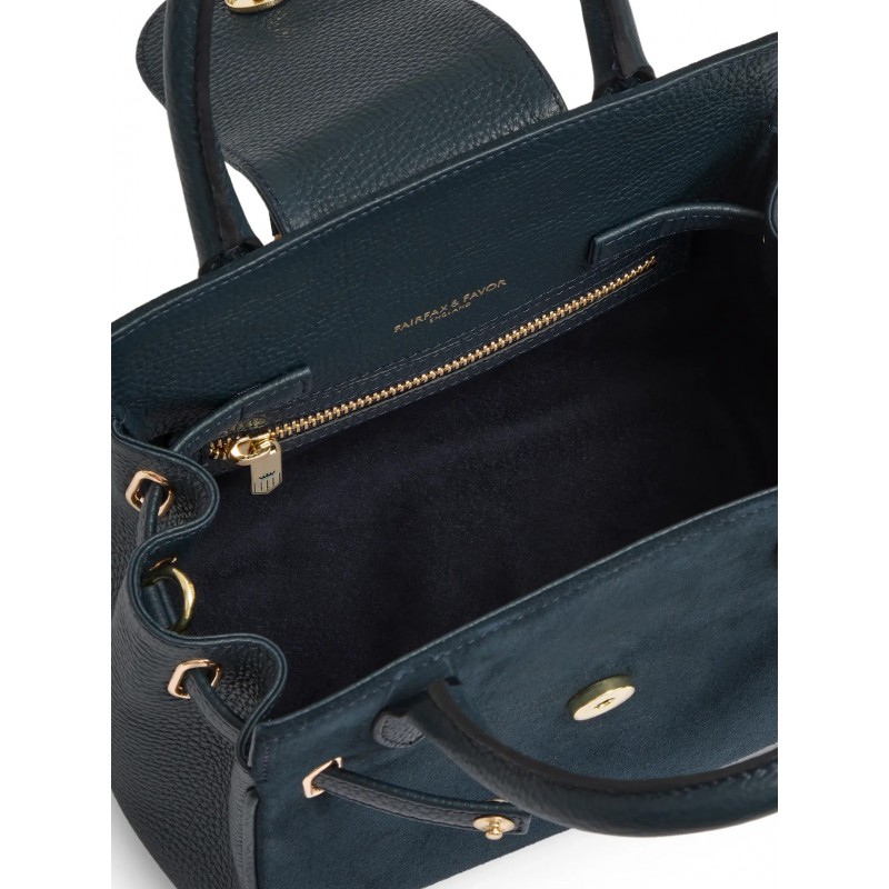 Mini Windsor Handbag - Teal Suede Mini Windsor Handbag - Teal Suede