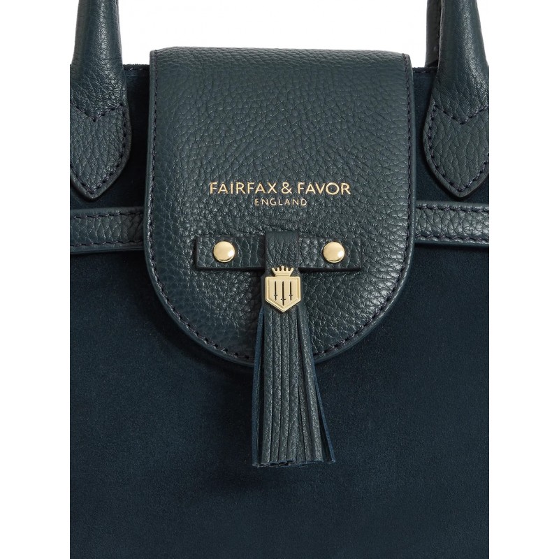 Mini Windsor Handbag - Teal Suede Mini Windsor Handbag - Teal Suede