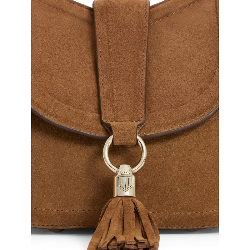 Langham Messenger Bag - Tan Suede
