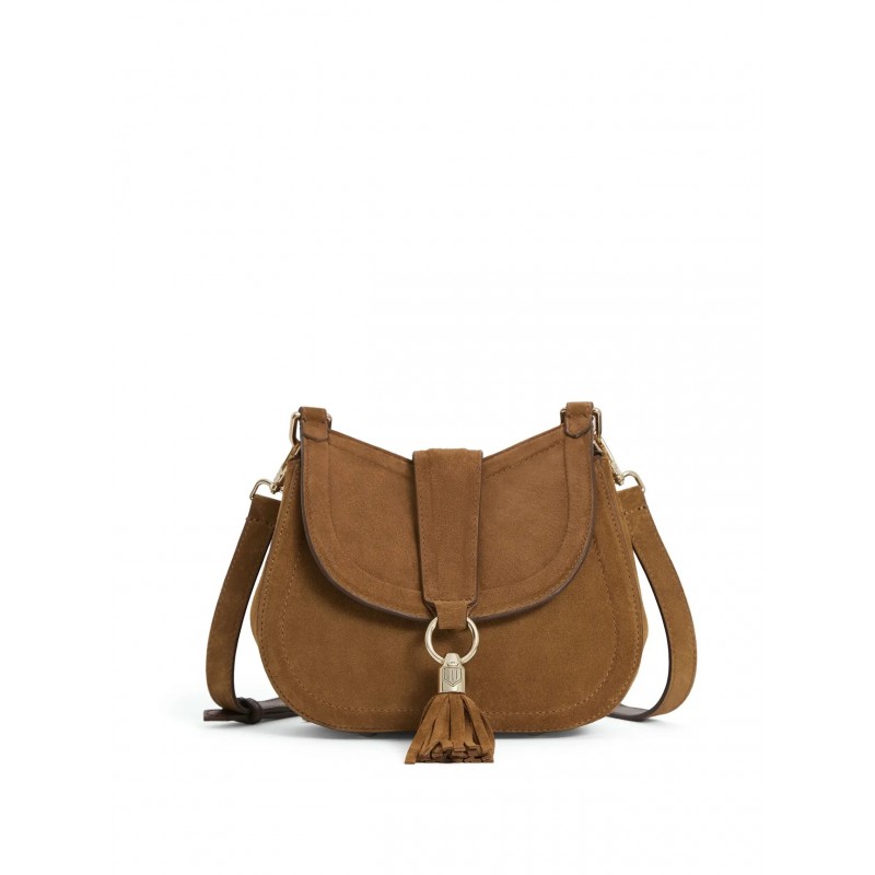 Langham Messenger Bag - Tan Suede