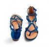 Fairfax & Favor Brancaster Sandals - Porto Blue Suede