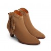 Fairfax & Favor Fringed Regina Ankle Boots - Tan  Suede