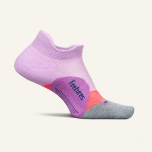 Feetures Elite Light Cushion No Show Tab Socks - Orchid Sunset