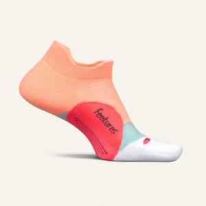 Feetures Elite Light Cushion No Show Tab Socks - Vibrant Reef
