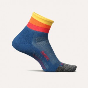 Feetures Elite Light Cushion Quarter Sock - Solar Ascent