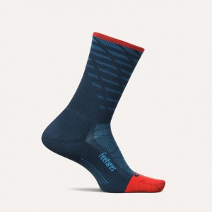 Feetures Elite Light Cushion Mini Crew Socks - Tempo Blue