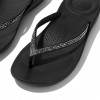 Iqushion Sparkle Flip-Flops - Black