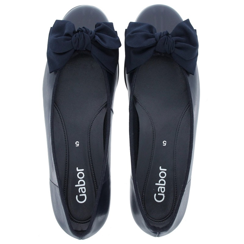 Amy 3029.02 Ballerina Pumps - Dark Blue Leather