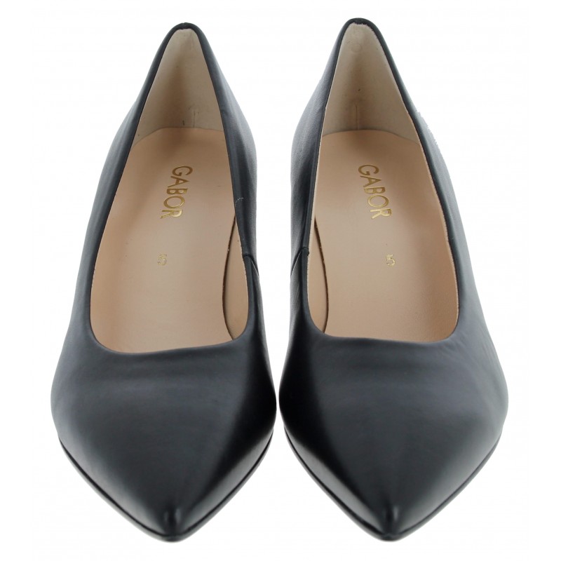 Daze 3014.01 Court Shoes - Black  Leather