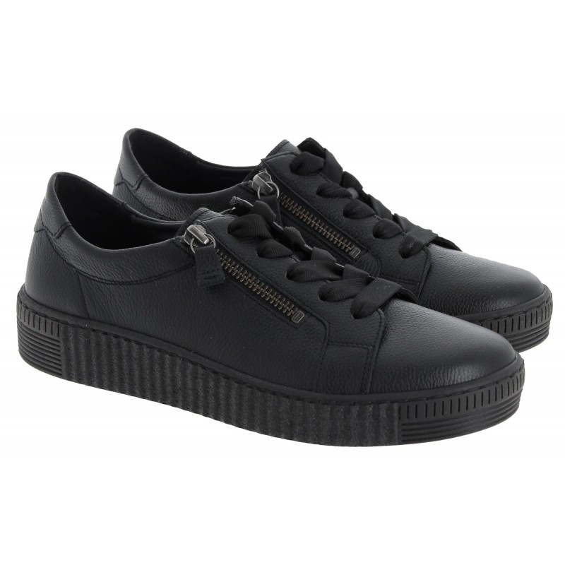 Wisdom 6010.02 Casual Shoes - Black Leather