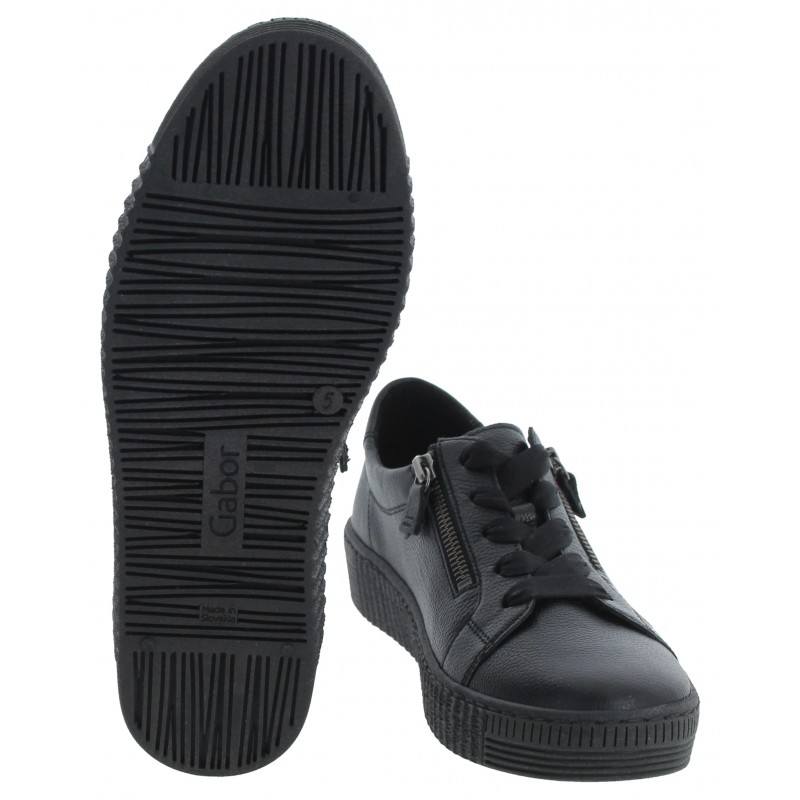 Wisdom 6010.02 Casual Shoes - Black Leather