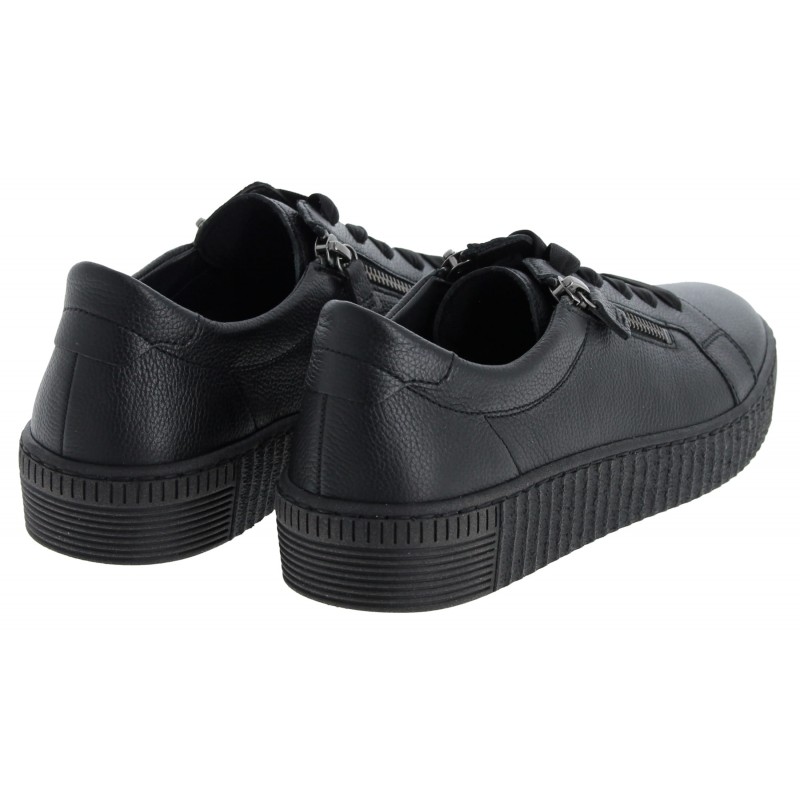 Wisdom 6010.02 Casual Shoes - Black Leather