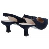 Lindy 41.510 Court Shoes - Blue Nubuck