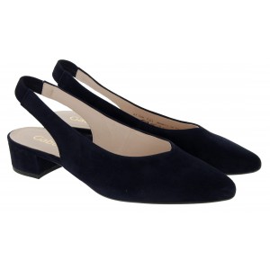 Gabor Mack 61.520 Slingback Shoes - Atlantik Suede
