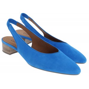 Gabor Mack 61.520 Slingback Shoes - Cobalt Suede