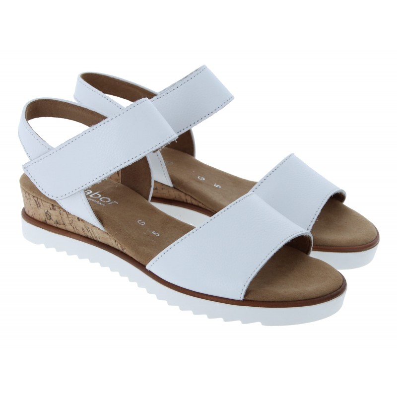 Gabor | Raynor 22.750 | Ladies Sandals | White Leather