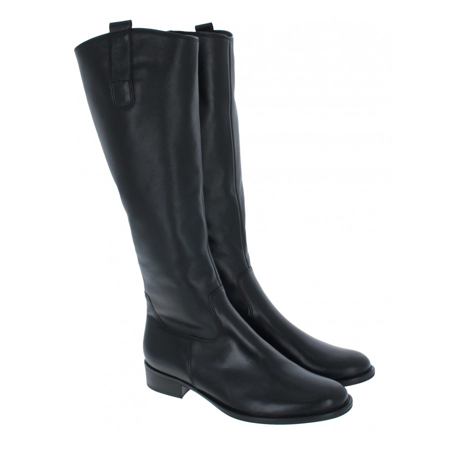 Brook S 71.648 | Slim Knee Boots | Black Leather