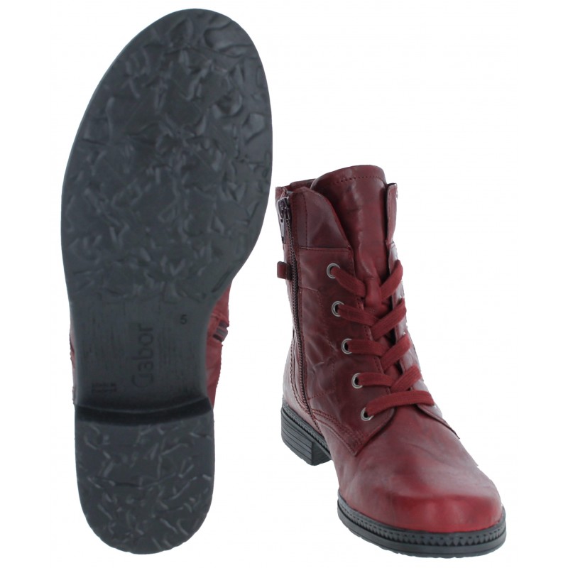 Nerissa 34.674 Ankle Boots - Red Leather