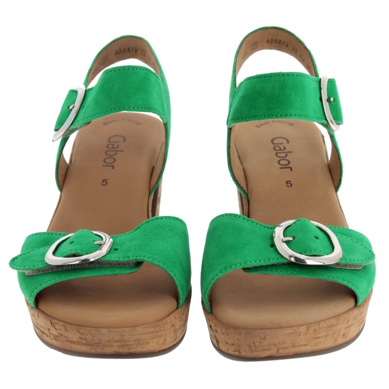 Fantastica 44.764 Sandals - Verde Suede