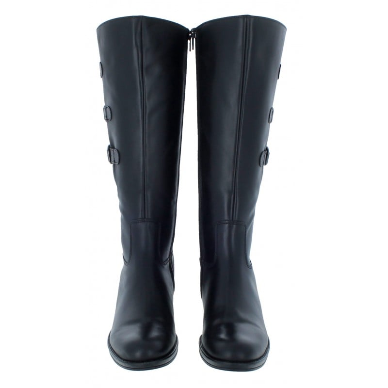 Adieu 91.606 Knee High Boots - Black Leather