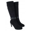 Abigail 95.779 Knee High Boots - Black Suede