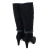 Abigail 95.779 Knee High Boots - Black Suede